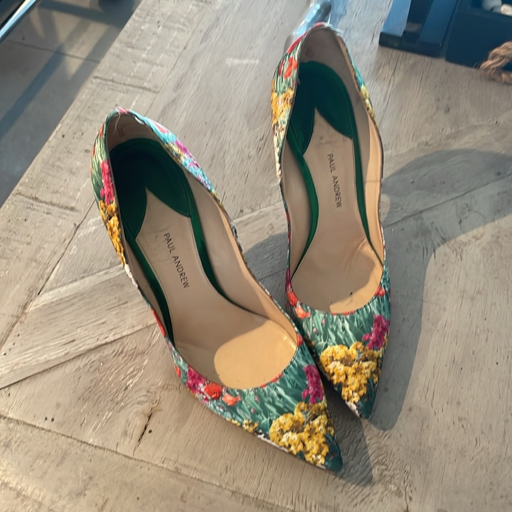 Paul Andrew floral  heels